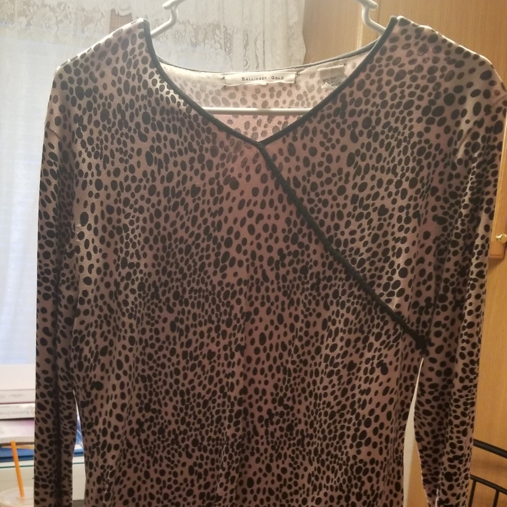 Rose pink cheetah shirt